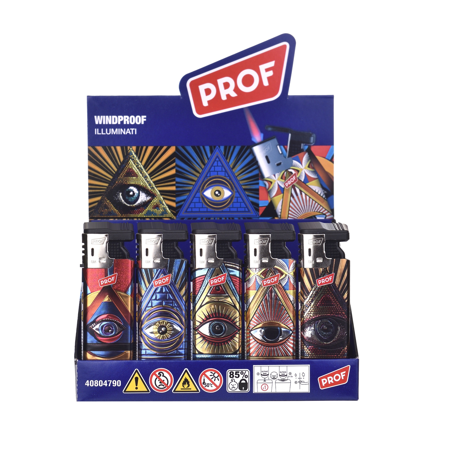 Prof - 3D Feuerzeuge - Effect Color Illuminati