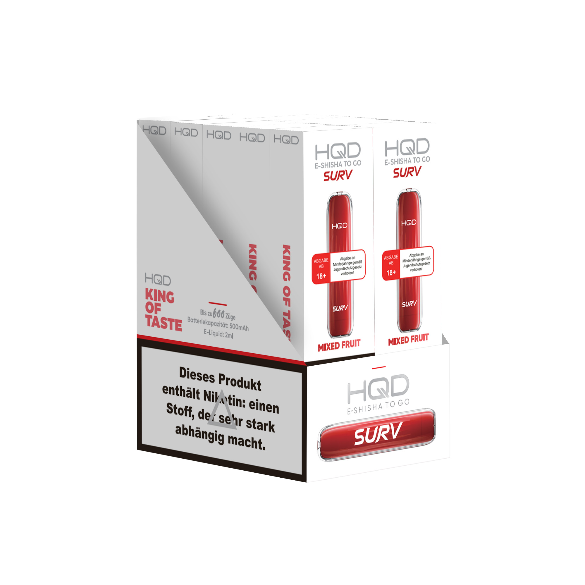 HQD Surv - E-Shisha - 600 Züge - Mixed Fruit