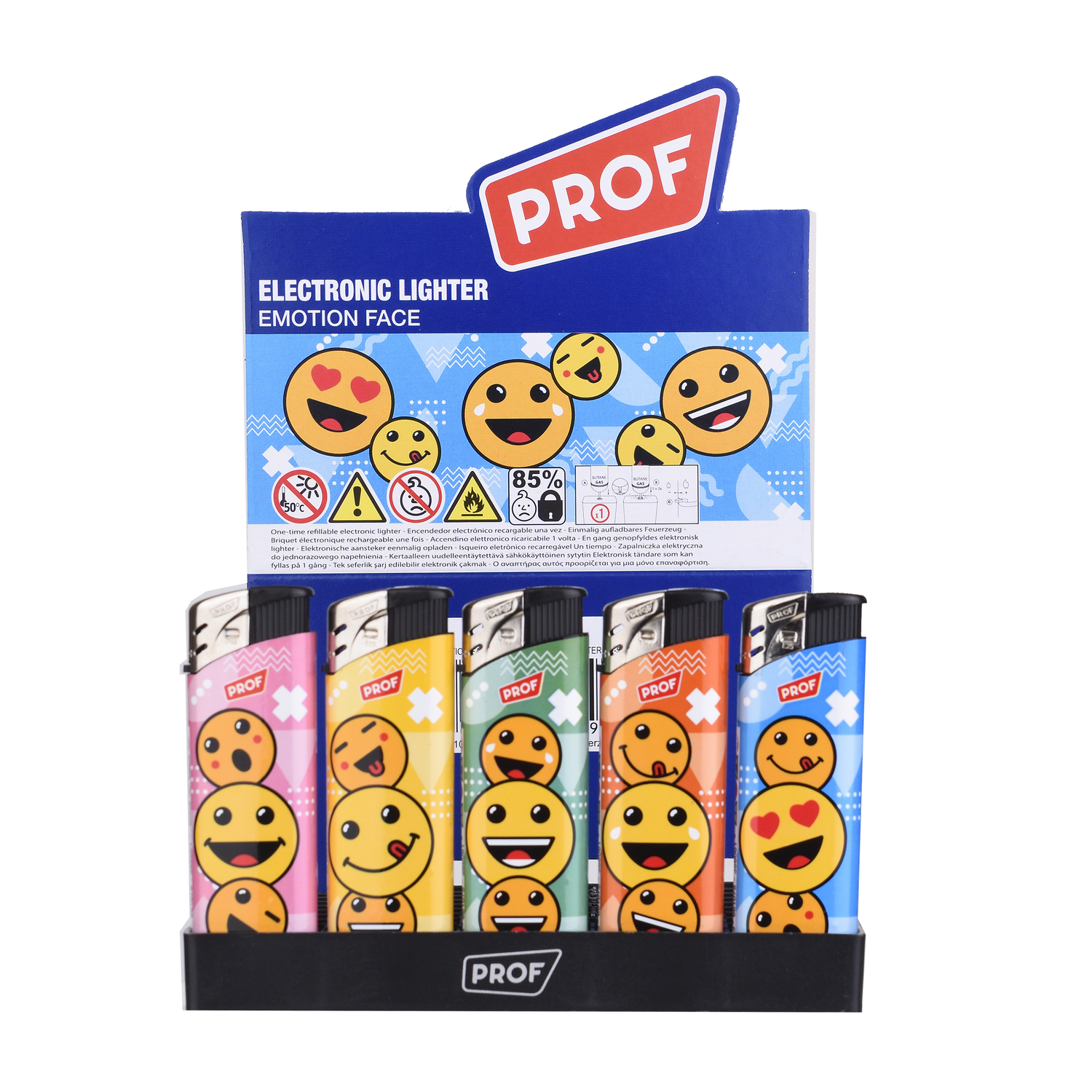 Prof - Feuerzeuge - Emotion Face 50er