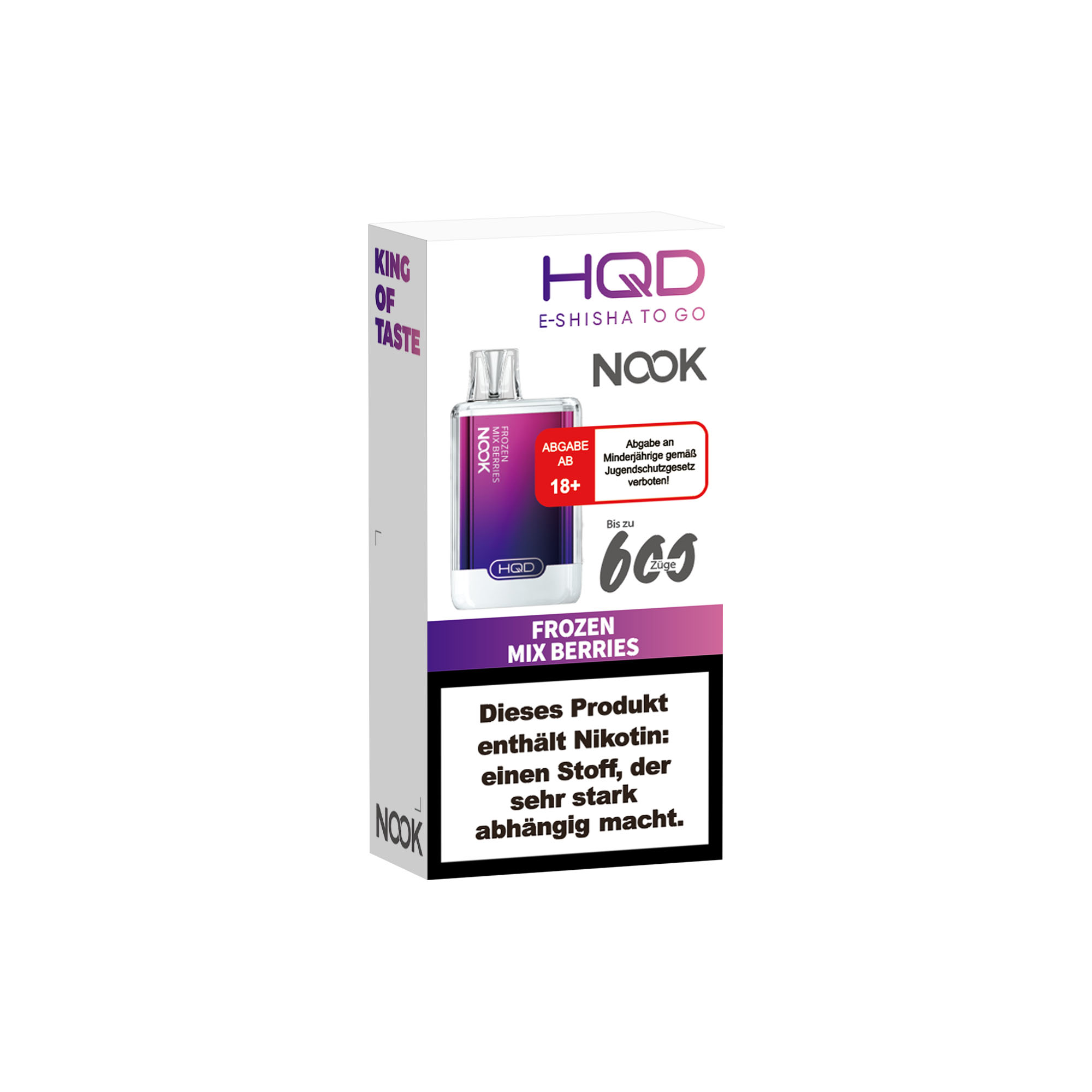 Hqd Nook - E-Shisha 600 Züge - Frozen Mix Berries