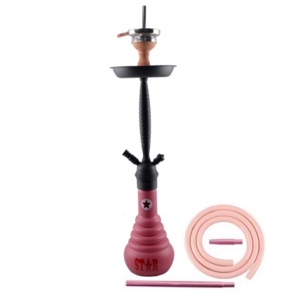 4 Star Shisha 610D Schwarz/Pink