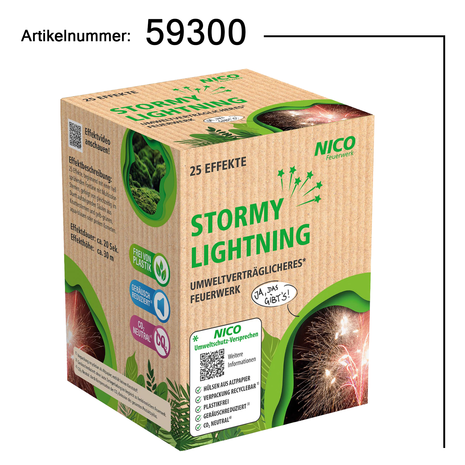 Stormy Lightning, 25 Effekte