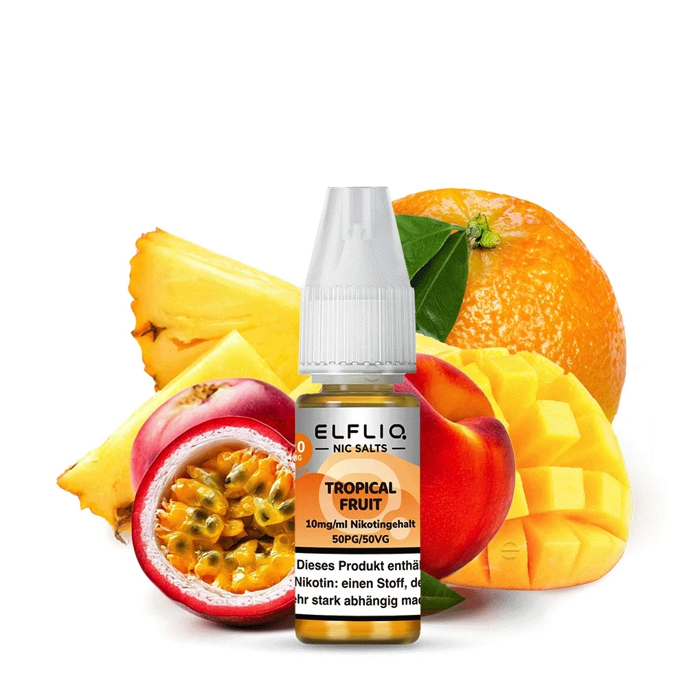 Elfbar Elfliq 10ml - Tropical Fruit 10mg Elfbar Elfliq 10ml - Tropical Fruit 10mg