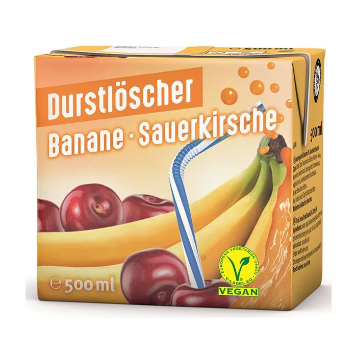 Durstlöcher - 500ml - Banane-Sauerkirsche