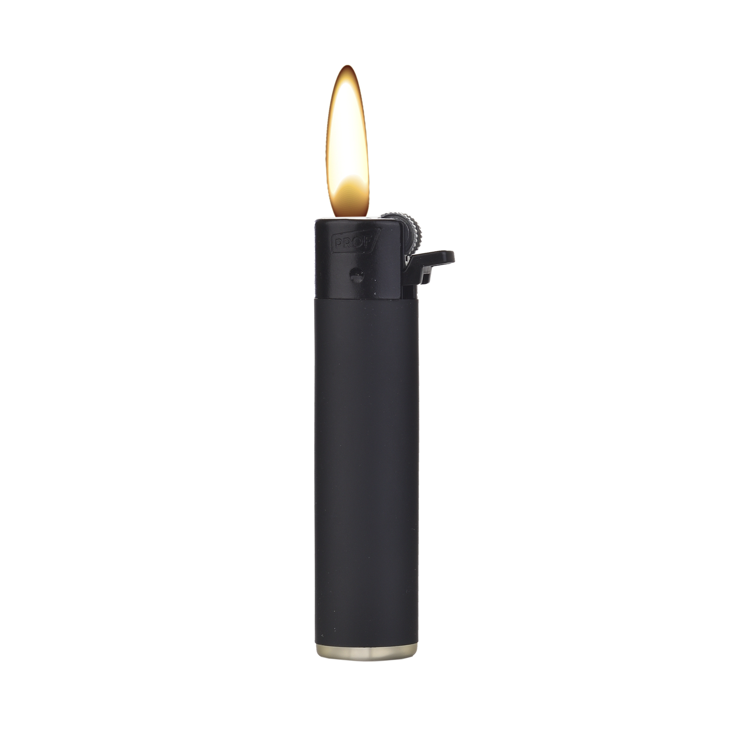 Prof - 3D Feuerzeuge - Black Rubber Round 25er