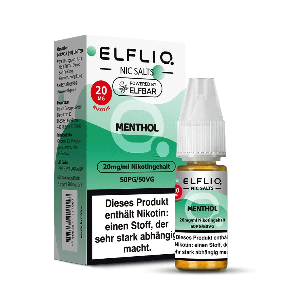 Elfbar Elfliq 10ml - Menthol 20mg