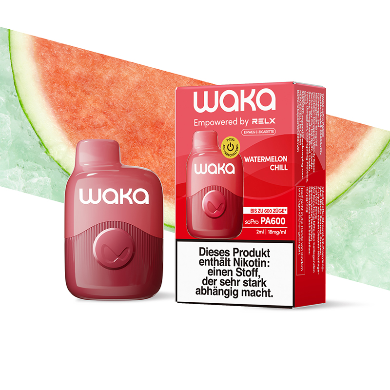 Waka - soPro PA600 - E-Shisha - 600 Züge - Watermelon Chill 