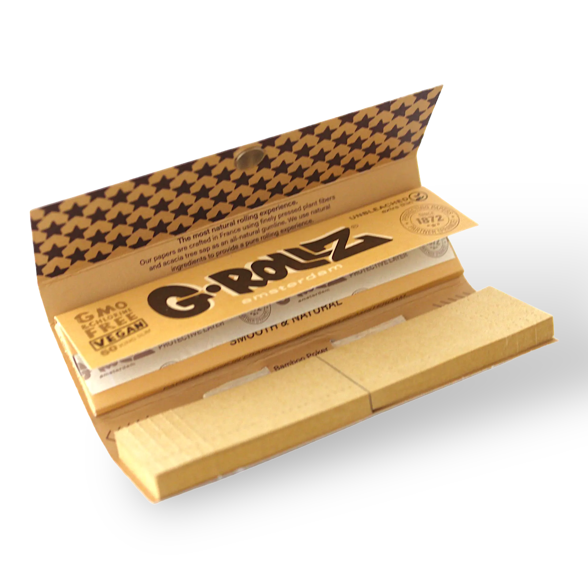 G-Rollz - Pets Rock Rep Unbleached KS Slim Papers + Tips