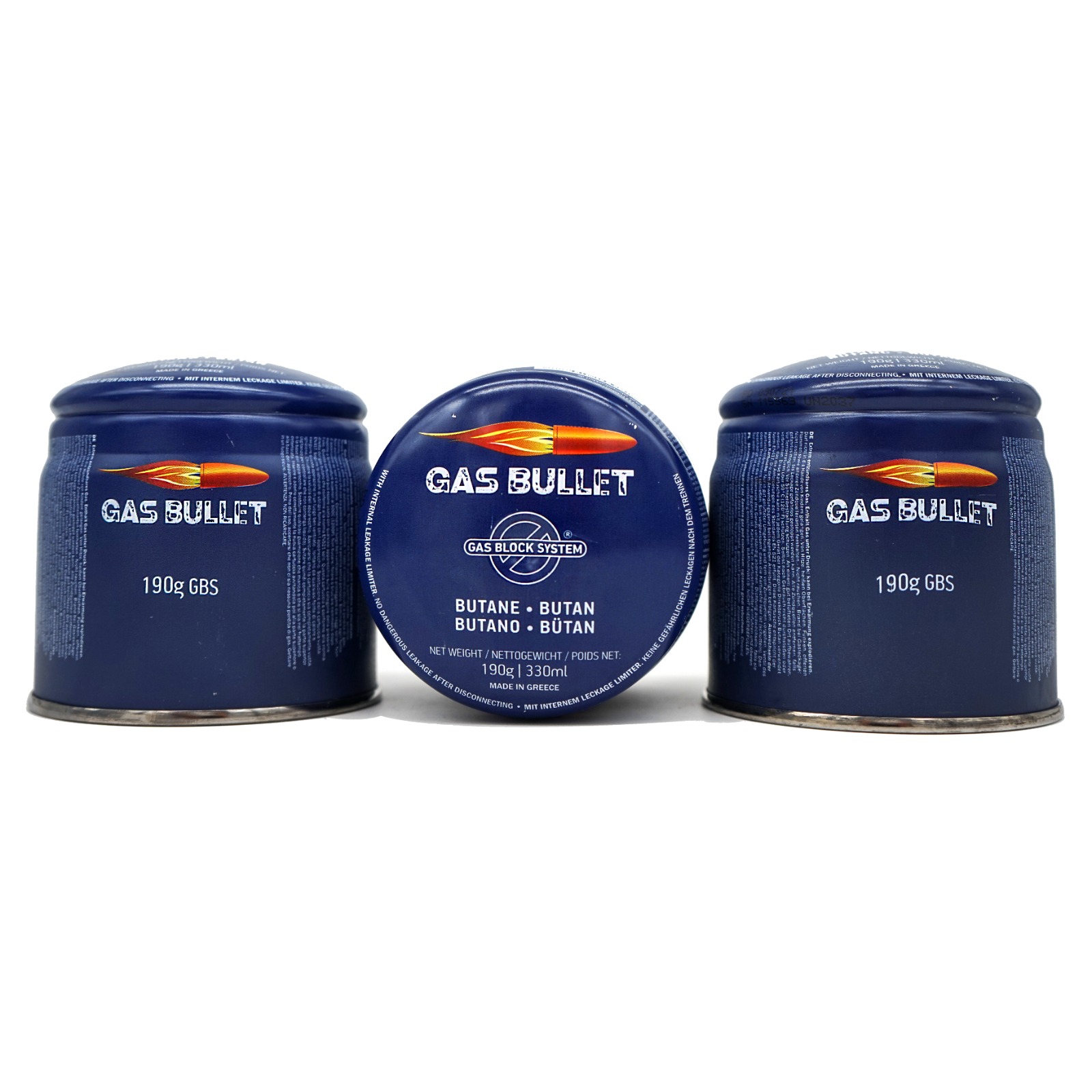 Gas Bullet - Gas Kartusche 190g - 6er Pack