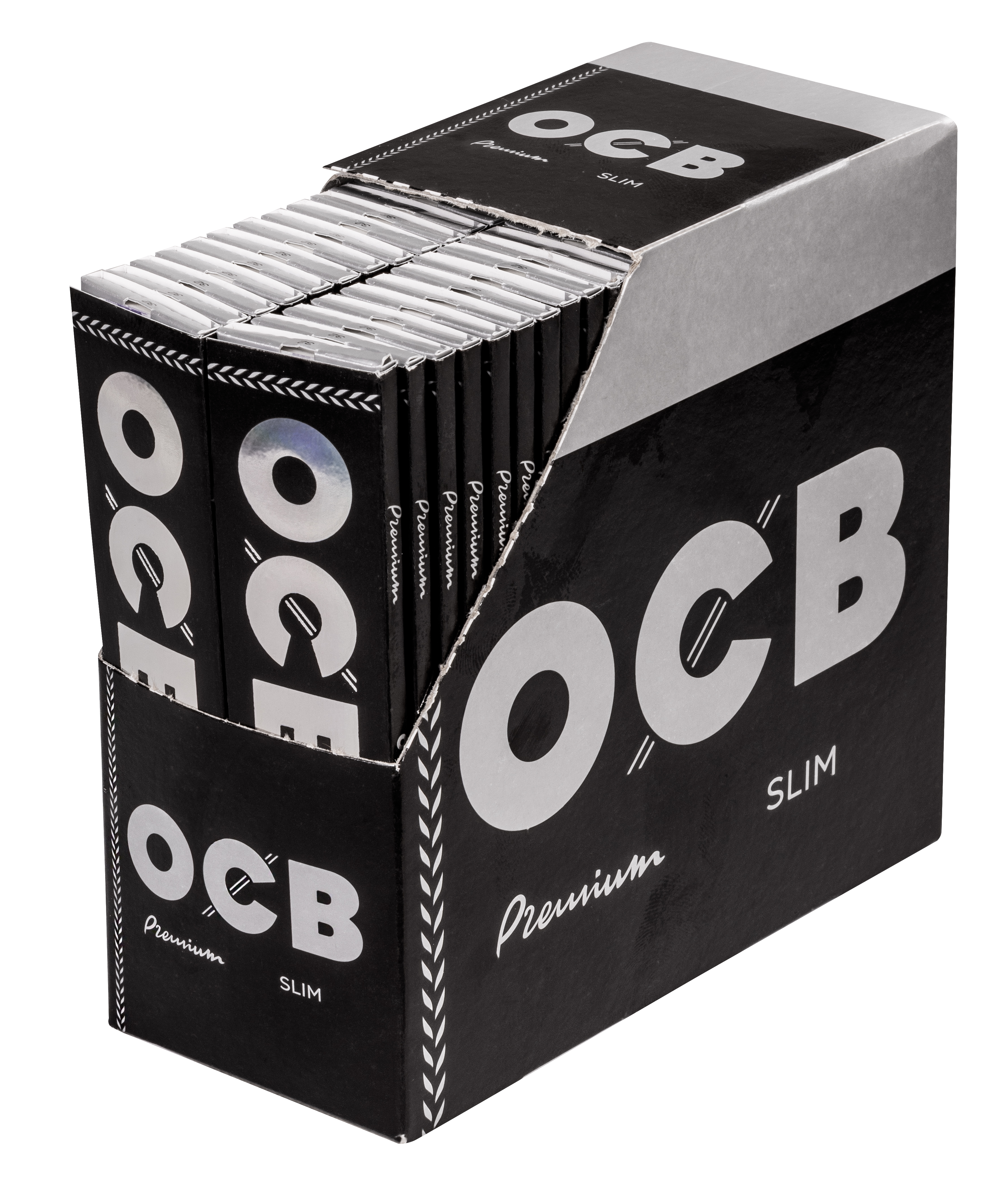 OCB - King Size - Schwarz Slim 50 Hefte à 32 Blatt