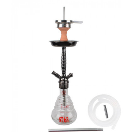 4 Star Shisha 410D Schwarz/Transparent