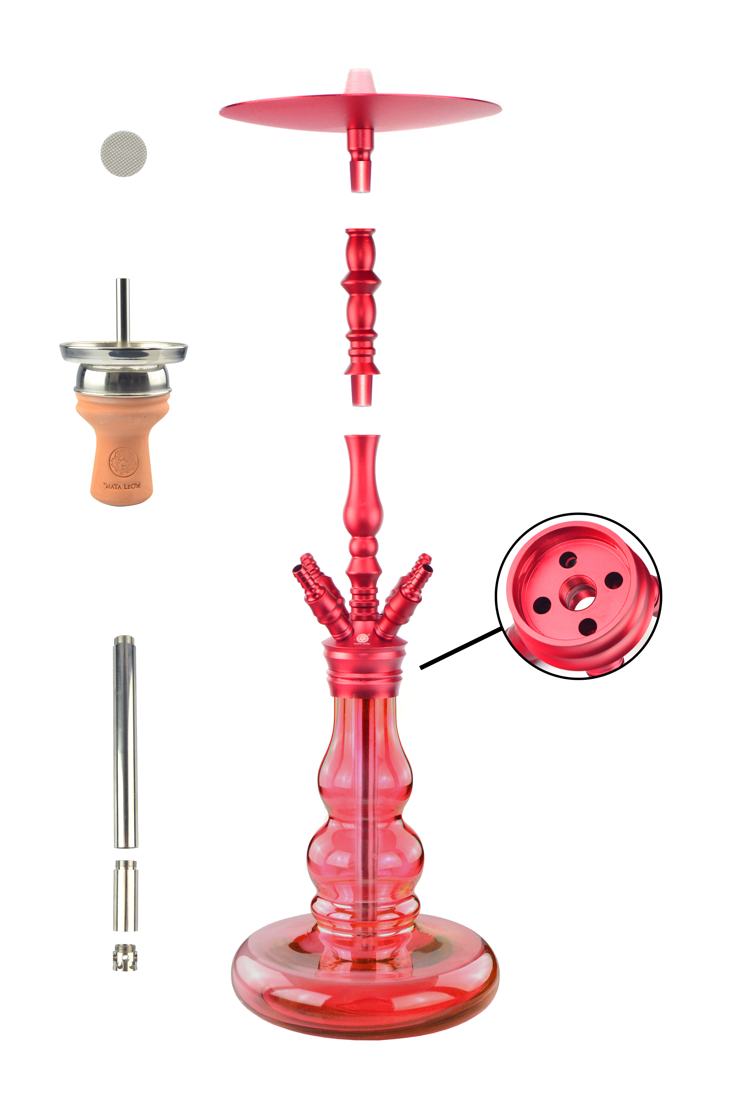 Mata Leon Shisha - MLS852 - Excalibur Bloody Marry - Rot