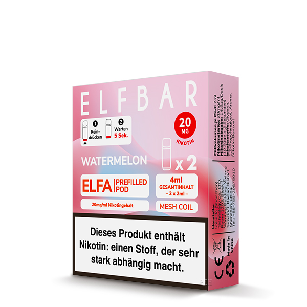 Elfbar - Elfa Prefilled Pod 2x2ml - Watermelon