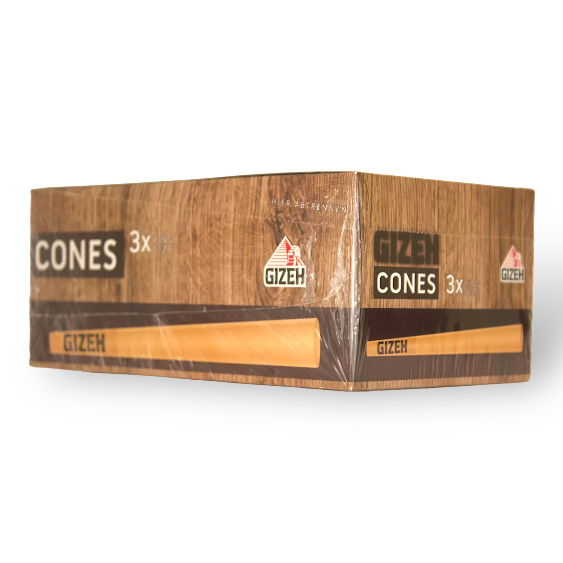 Gizeh - Cones 3x King Size - Braun