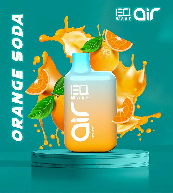 EQ-Wave Air - 600 Züge - E-Shisha - Orange Soda