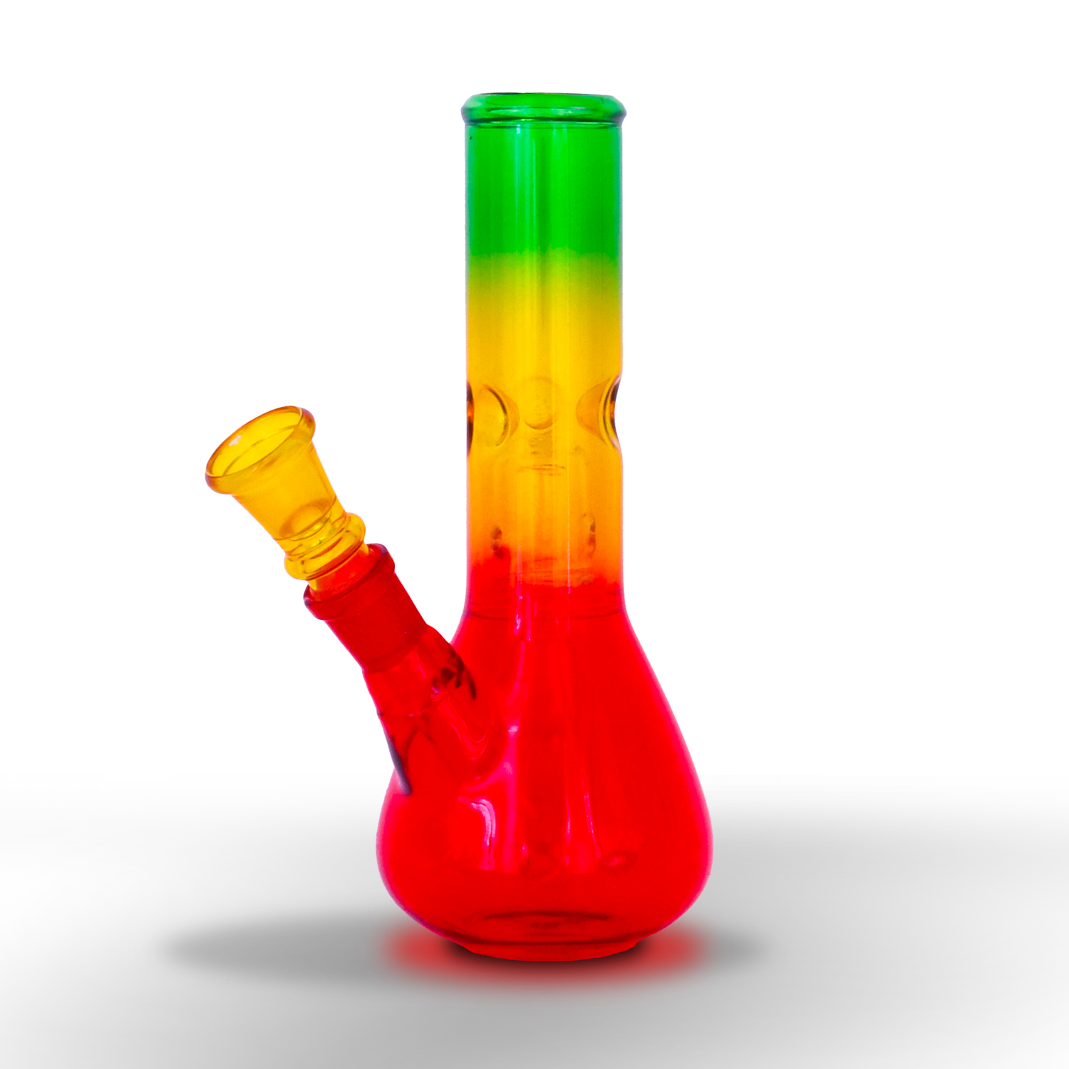 Glasbong Rasta Farbe (Red-Yellow-Green)  Mit Pelculater.