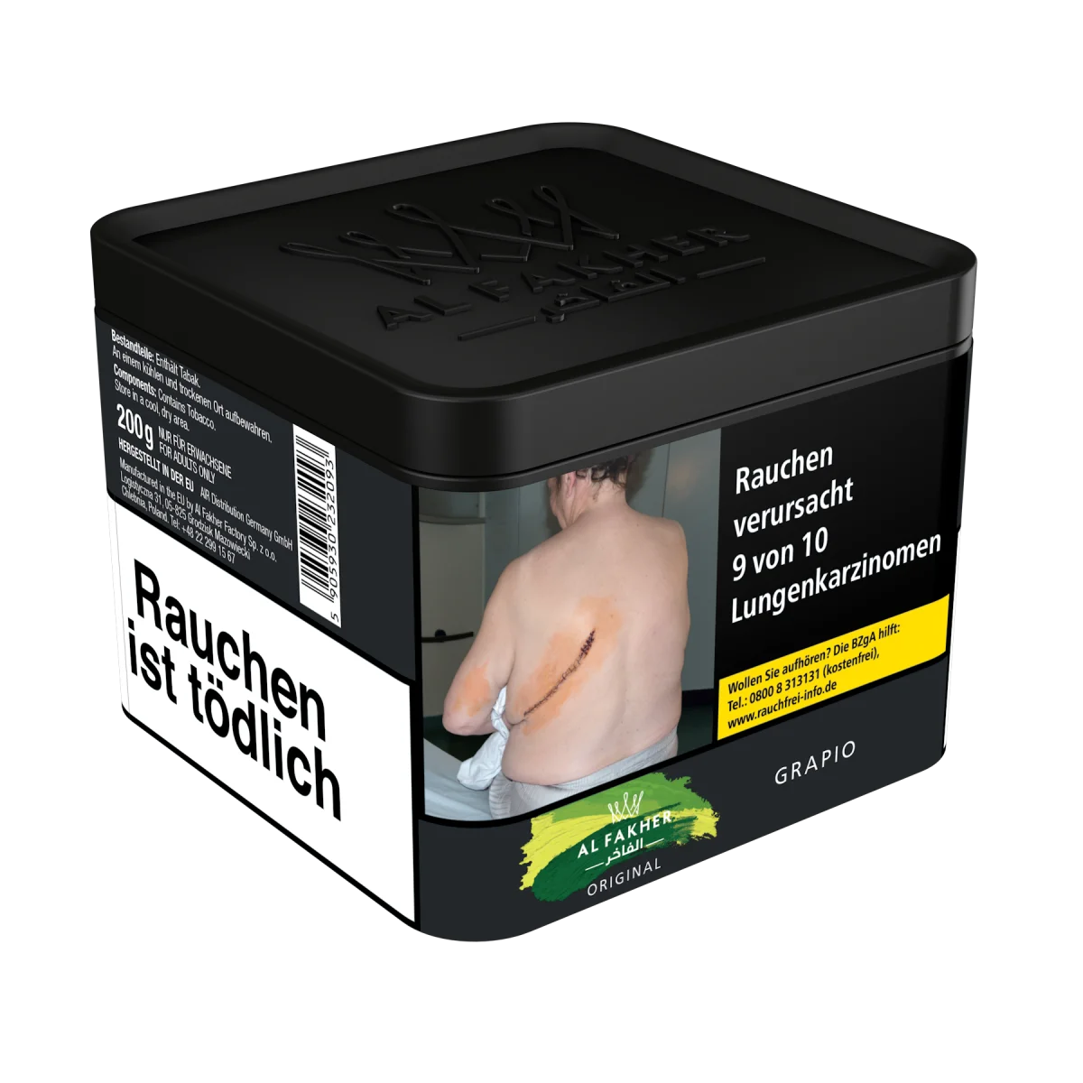 Al-Fakher Tobacco 200g - Grapio T&T (29,90)