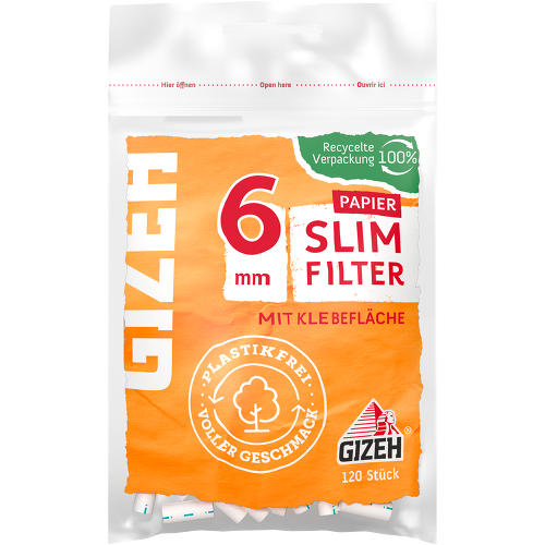 Gizeh - Slim Filter - Papier - 6mm
