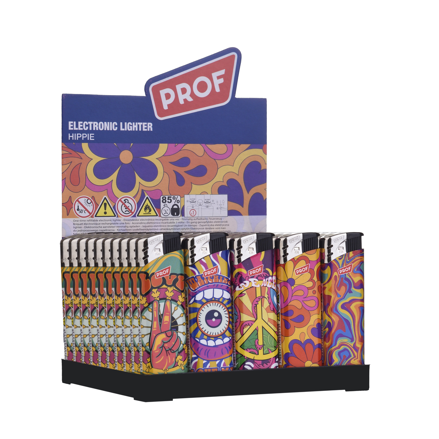 Prof - Feuerzeuge - Hippie 50er