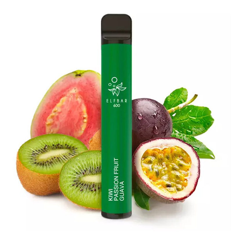 Elfbar E-Shisha - 600 Züge - Ohne Nikotin - Kiwi Passionfruit Guava