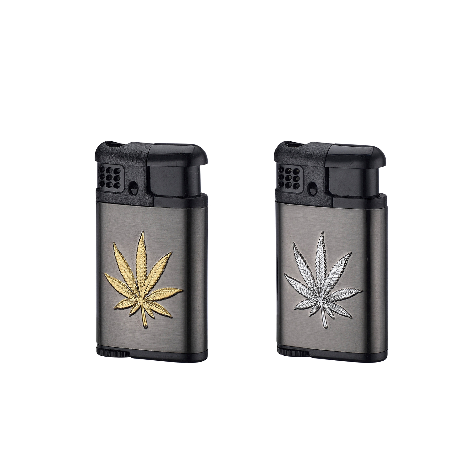 Champ - Feuerzeuge - Gold & Silver Leave 12er
