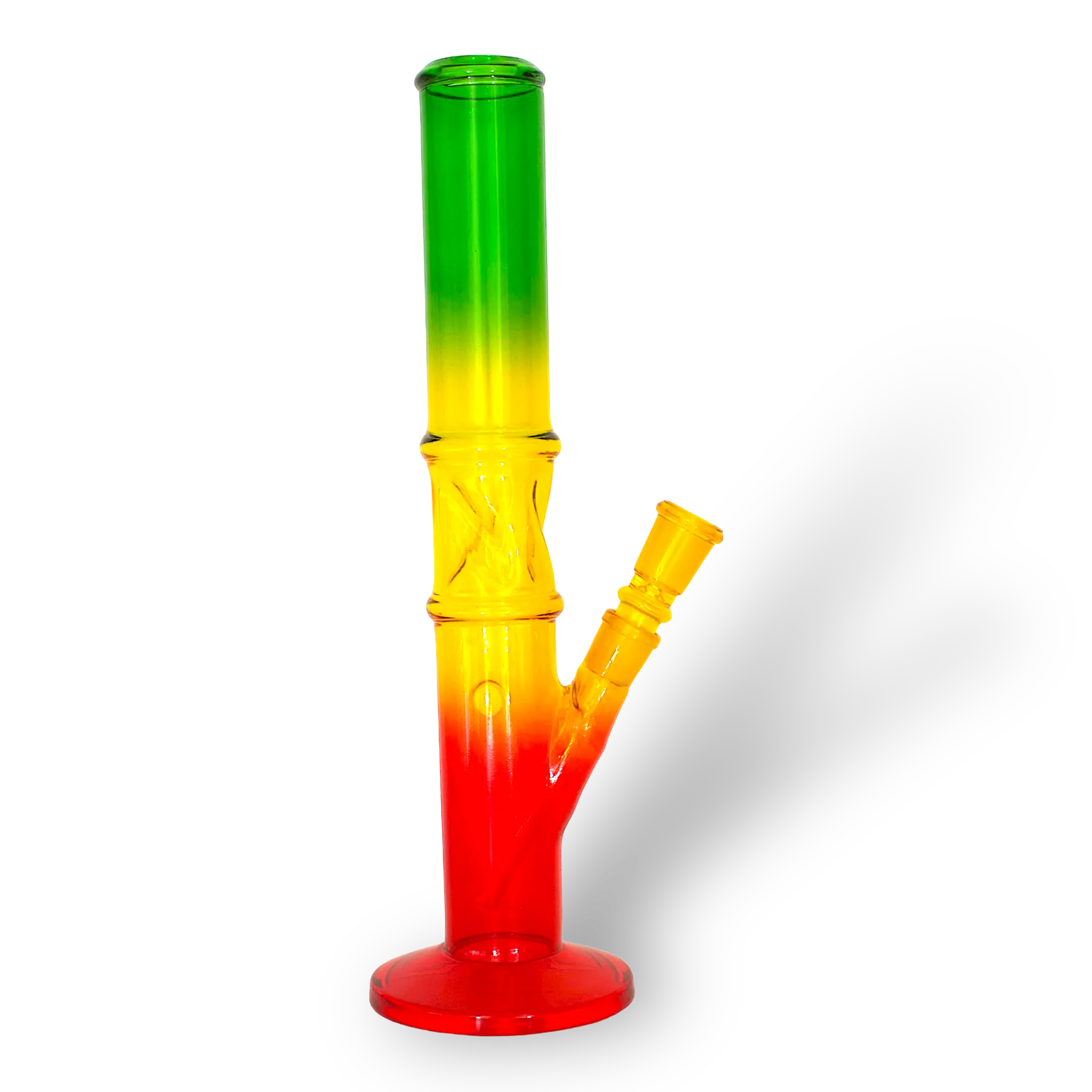 Glasbong Rasta Farbe mit Bullet Eis mit KickLoch