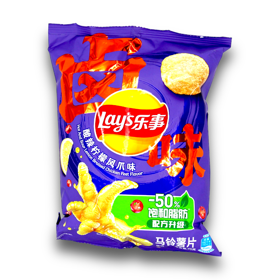 Lay's - China - Potato Chip Lemon Chicken Feet 70g