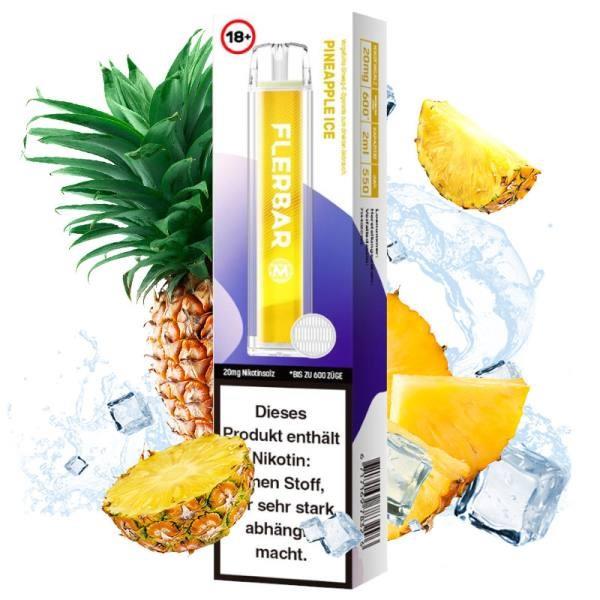 Flerbar - E-Shisha - 600 Züge - Pineapple Ice
