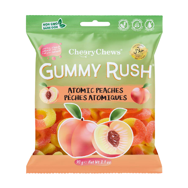 Gummy Rush 90g - Atomic Peaches
