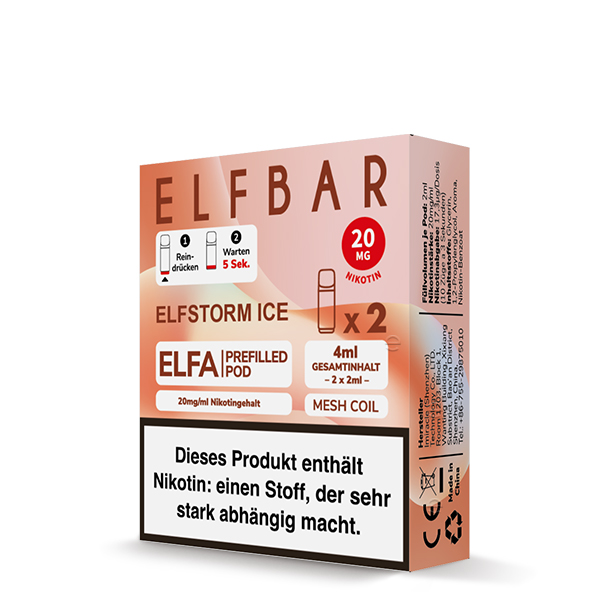 Elfbar - Elfa Prefilled Pod 2x2ml - Elfstorm