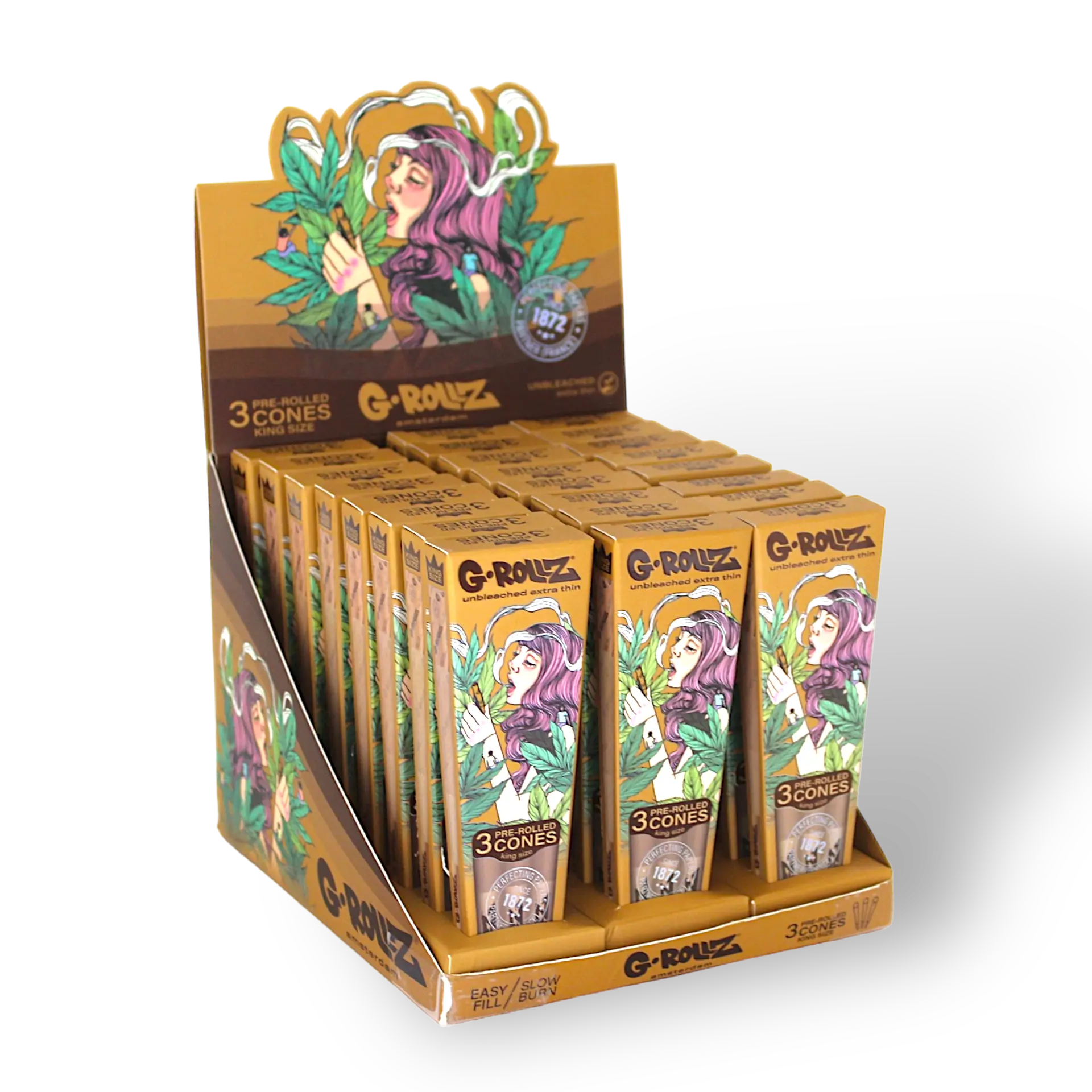 G-Rollz - Collector "Colossal Dream" Unbleached - 3 KS Cones - GR1151KA-DIS