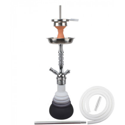 4 Star Shisha 420D Silber/Weiß