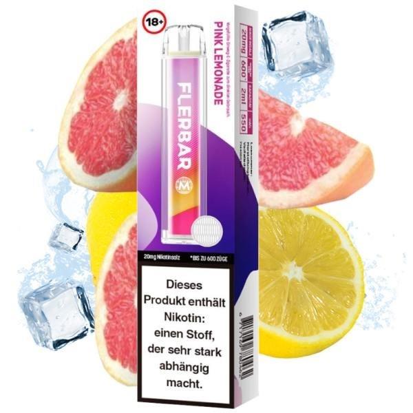 Flerbar - E-Shisha - 600 Züge - Pink Lemonade