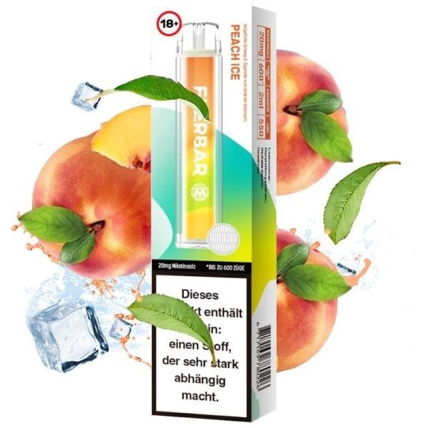 Flerbar - E-Shisha - 600 Züge - Peach Ice