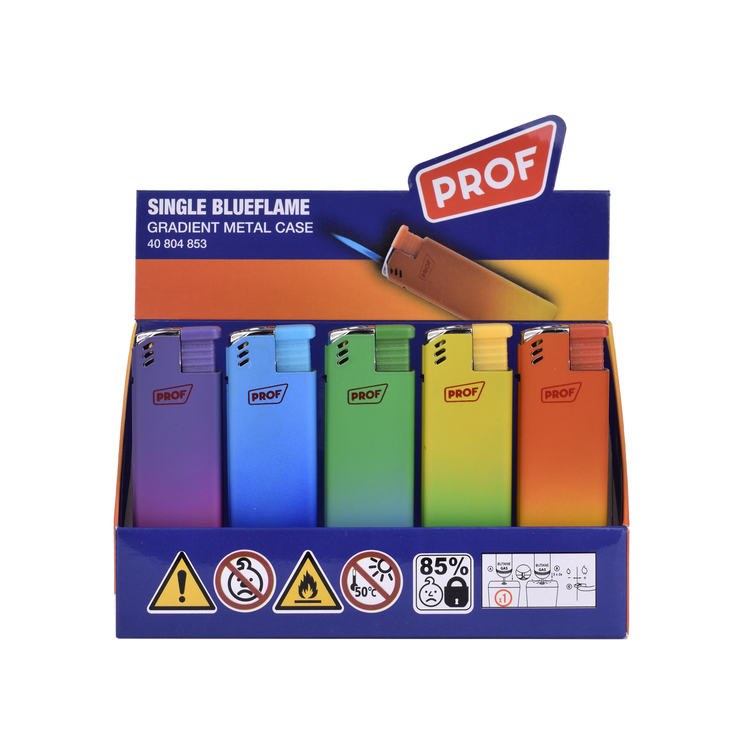 Prof - Feuerzeuge - Gradient Metal Case 25er