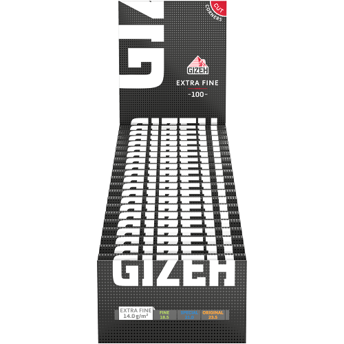 Gizeh - Black Fine Weiß - Extra Fine 100