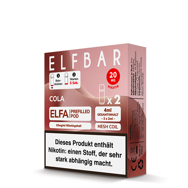 Elfbar - Elfa Prefilled Pod 2x2ml - Cola