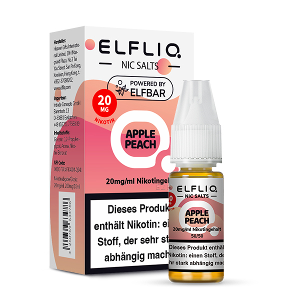 Elfbar Elfliq 10ml - Apple Peach 20mg