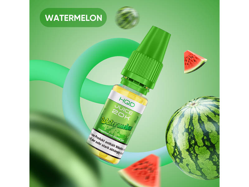 HQD 20K Juice 10ml - Watermelon 3mg/ml