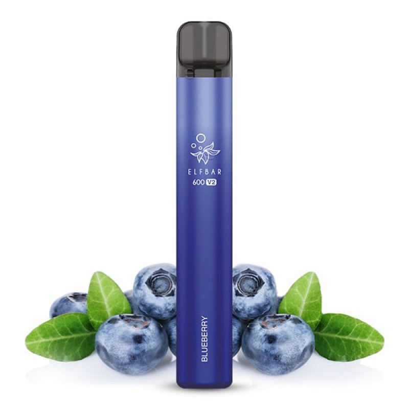 Elfbar E-Shisha - 600 Züge - V2 - Kindersicherung - Blueberry