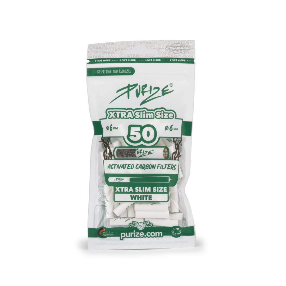 Purize Filter - XTRA Slim - White - 50 Stück