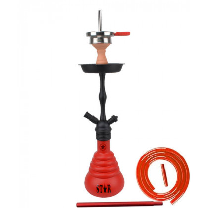 4 Star Shisha 440D Schwarz/Rot