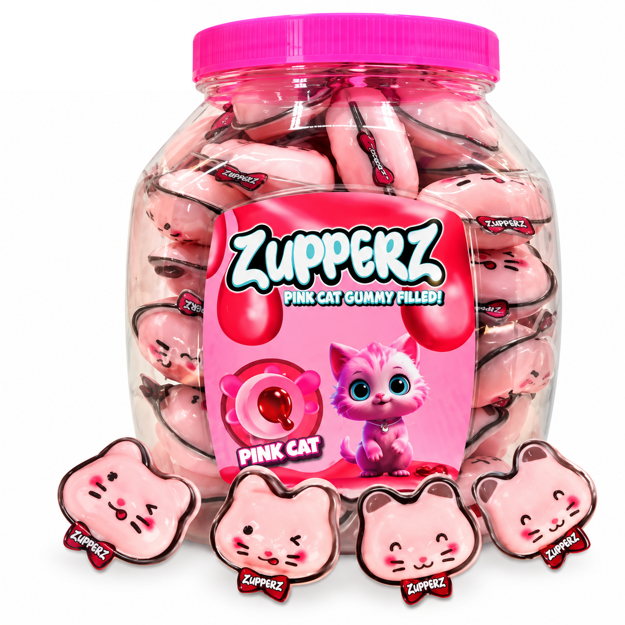 Zupperz - Filled Pink Cat 18g