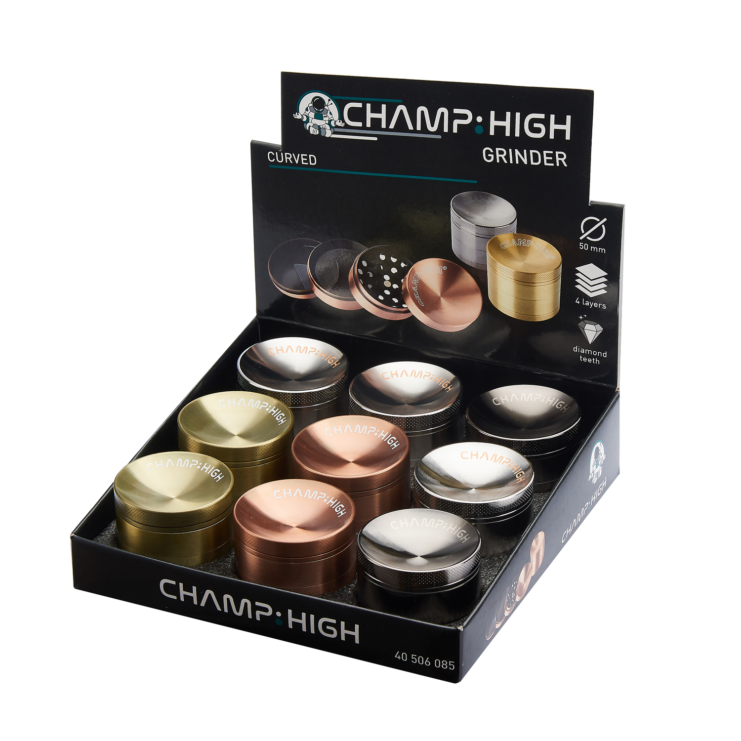 Champ - High Grinder - Curved 50mm - 4 Lay