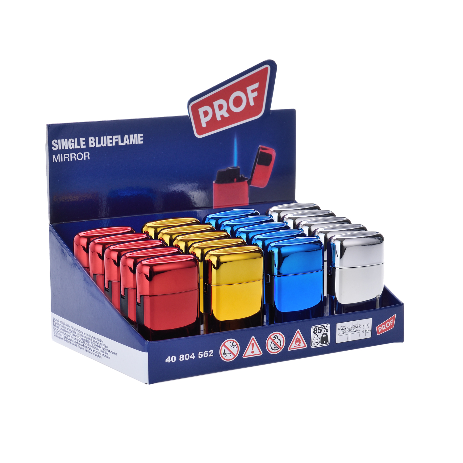 Prof - Feuerzeuge - Mirror Capsule Jetflame 20er