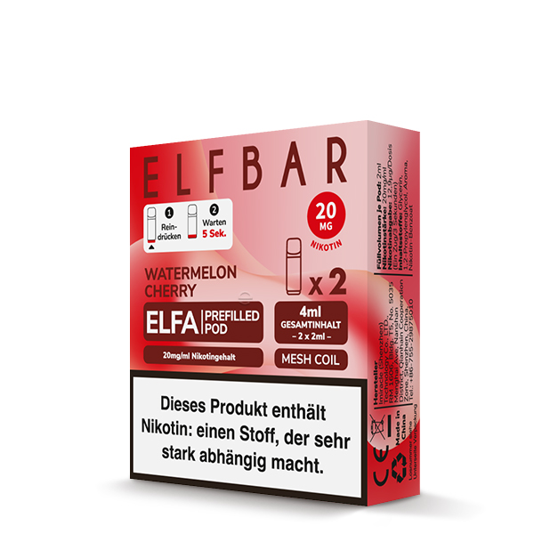 Elfbar - Elfa Prefilled Pod 2x2ml - Watermelon Cherry