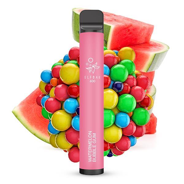 Elfbar E-Shisha - 600 Züge - Kindersicherung - Watermelon Bubble Gum
