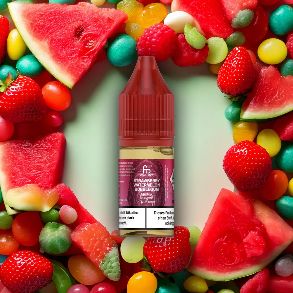 RandM Liquid - 10ml - 20mg/ml - Strawberry Watermelon Bubblegum
