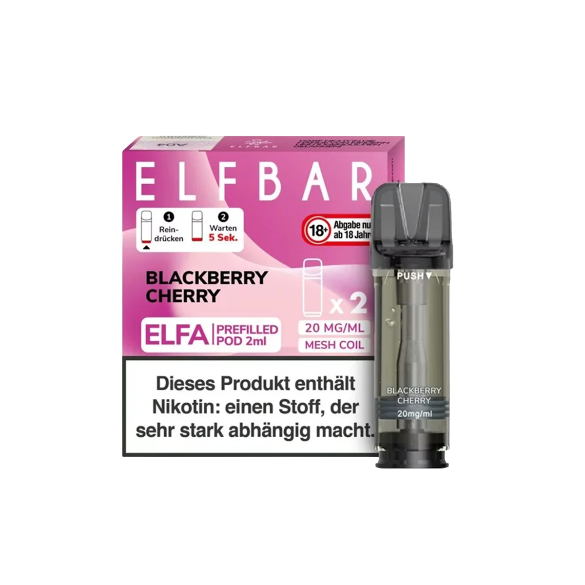 Elfbar - Elfa Prefilled Pod 2x2ml - Blackberry Cherry