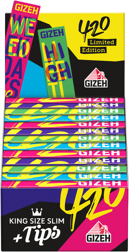 Gizeh - 420! - King Size slim mit Tips 